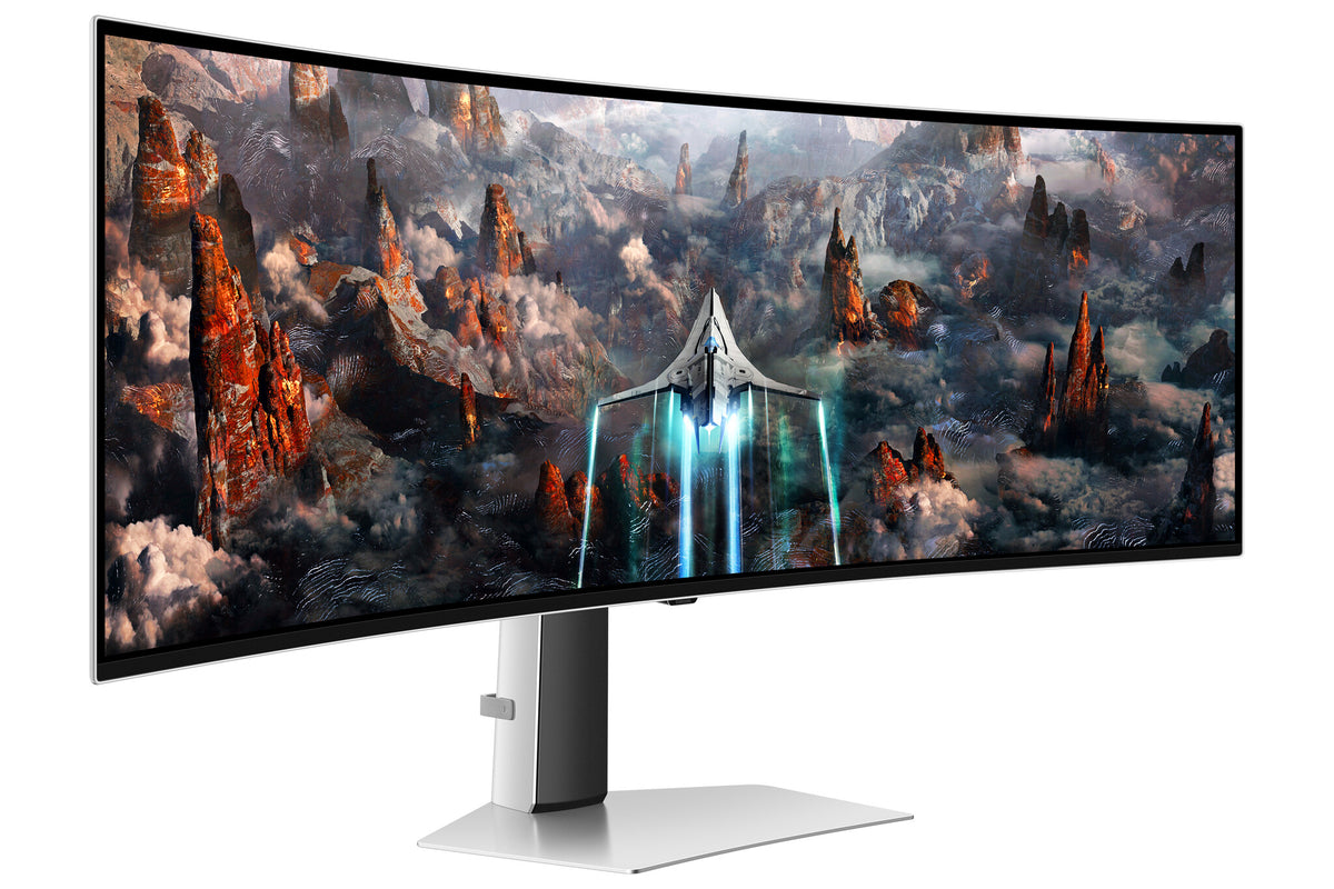 Samsung Odyssey S49CG934SU computer monitor 124.5 cm (49") 5120 x 1440 pixels DQHD OLED Silver