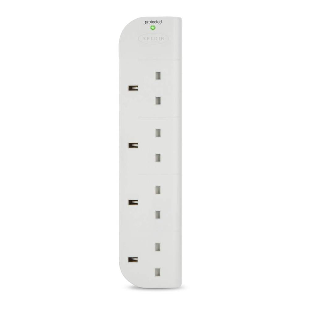 Belkin E-Series 4-way SurgeStrip Socket with Surge Protection - 1m