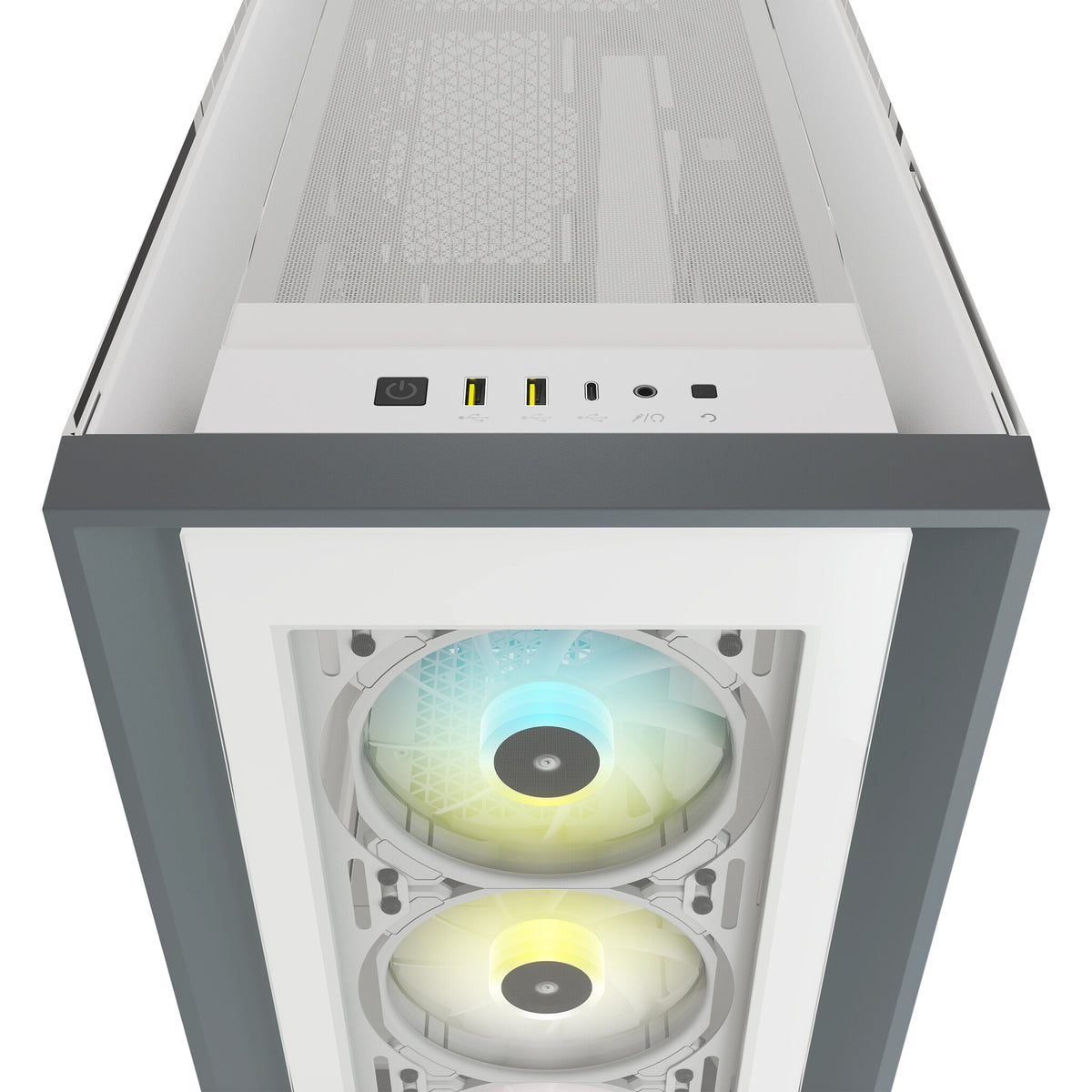 Corsair iCUE 5000X RGB Midi Tower in White