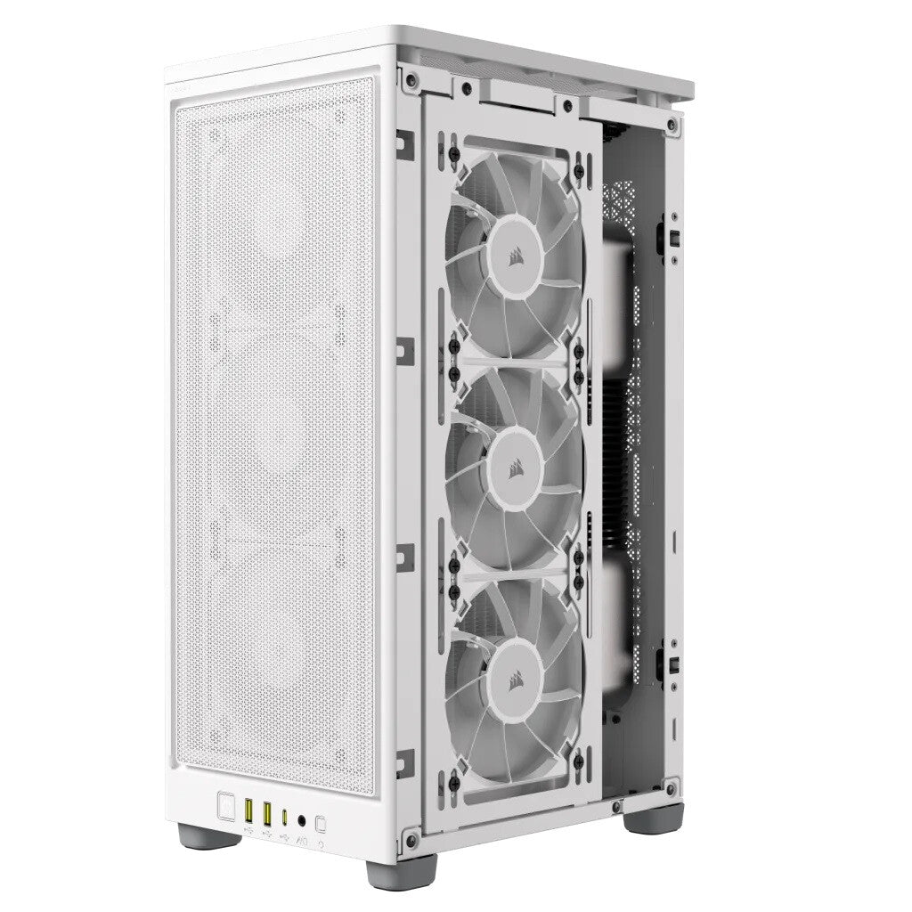 Corsair 2000D AIRFLOW - Mini ITX Tower Case in White