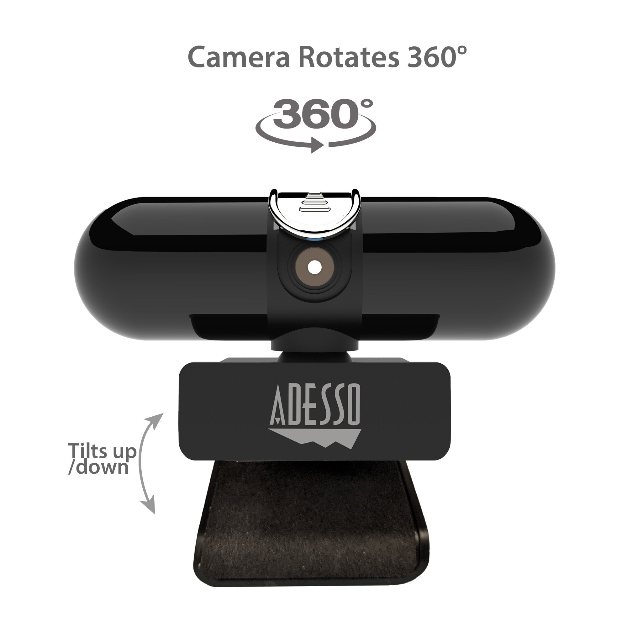 Adesso CyberTrack H7 - 4 MP 2560 x 1440p USB 2.0 webcam in Black ...