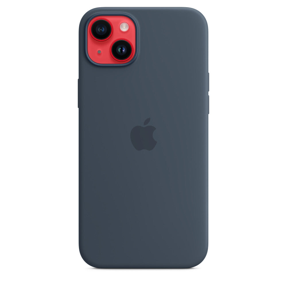 Apple Silicone Case for iPhone 14 Plus with MagSafe in Storm Blue