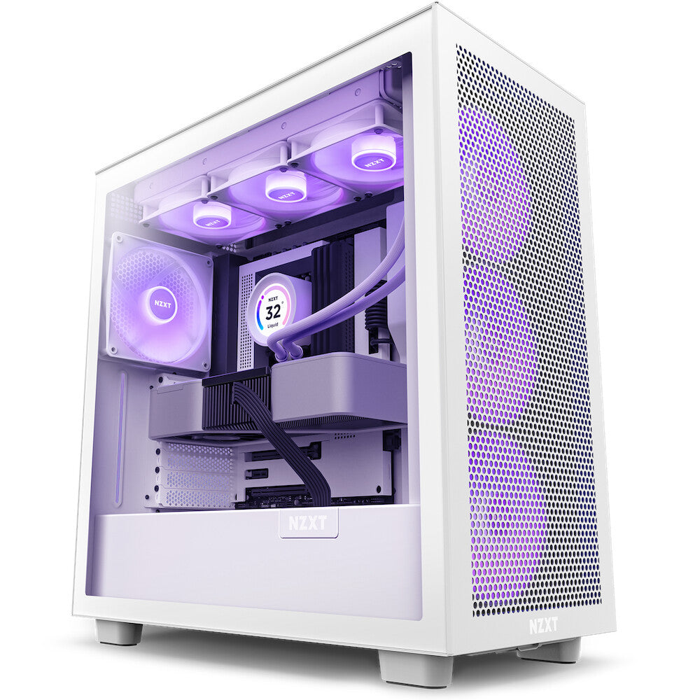 NZXT H7 Flow RGB Midi Tower in White
