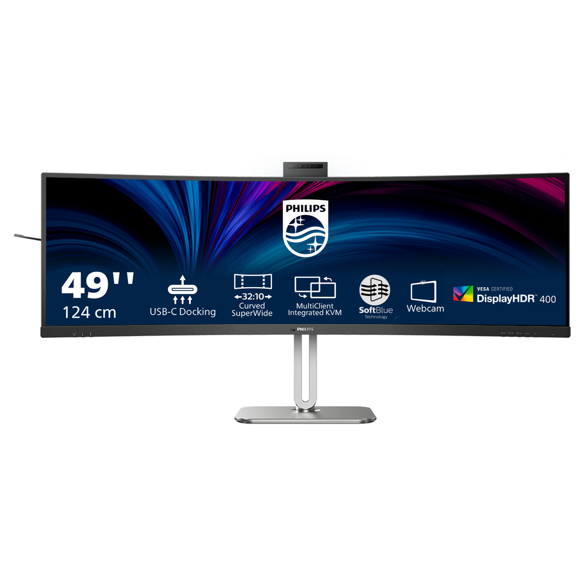 Philips 49B2U6900CH/00 - 124 cm (48.8") - 5120 x 1440 pixels Dual QHD LCD Curved Monitor