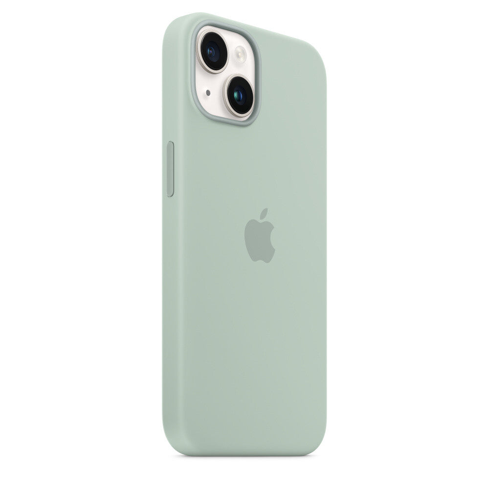 Apple  Silicone Case for iPhone 14 with MagSafe in Succulent Green