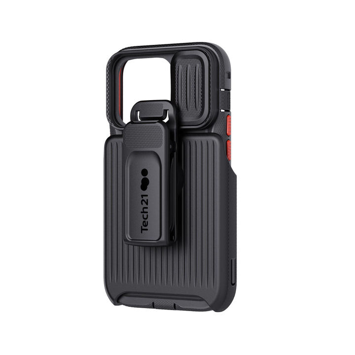 Tech21 Evo Max mobile phone case for iPhone 14 (15.5 cm (6.1&quot;)) Holster in Black