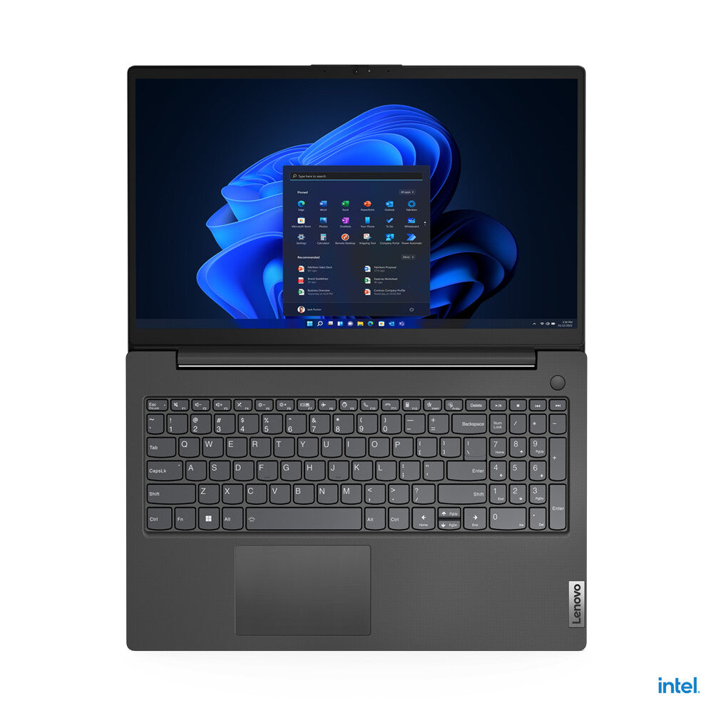 Lenovo V V15 Laptop 39.6 cm (15.6&quot;) Full HD Intel® Core™ i5 i5-12500H 8 GB DDR4-SDRAM 256 GB SSD Wi-Fi 6 (802.11ax) Windows 11 Home Black