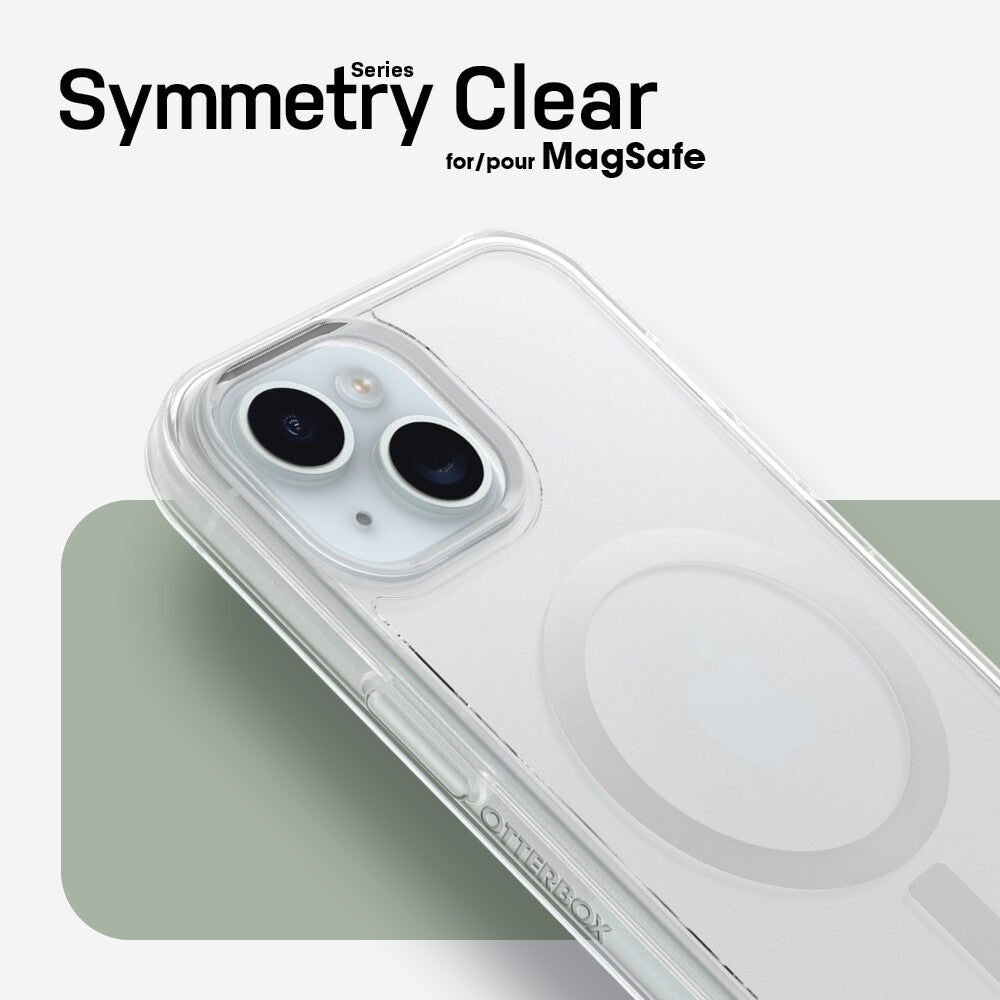 OtterBox Symmetry Series for MagSafe for iPhone 15 in Clear
