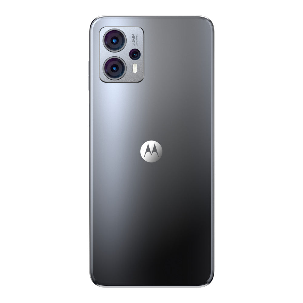 moto g23 matte charcoal back