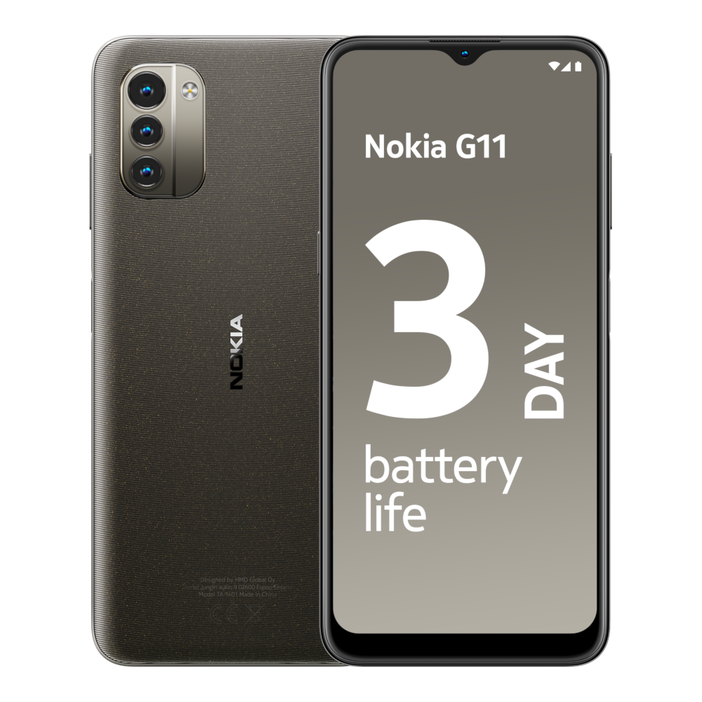 Nokia G11 - Charcoal Front Back