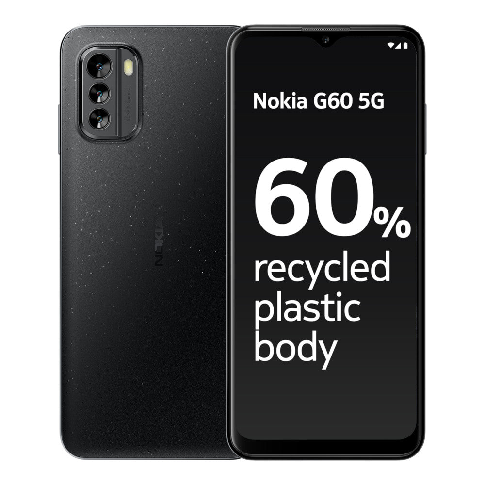 Nokia G60 5G - Black - 60% Recycled Plastic