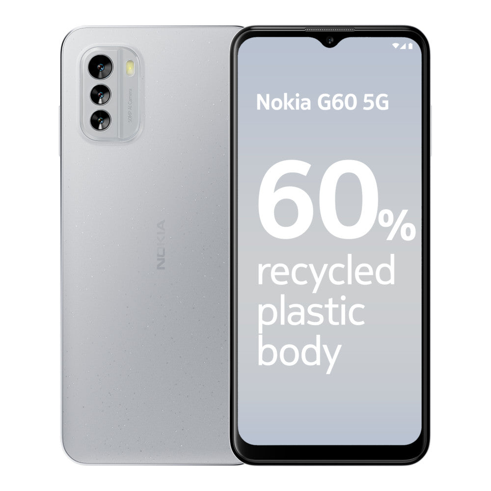 Nokia G60 5G - Ice - 60% Recycled Plastic