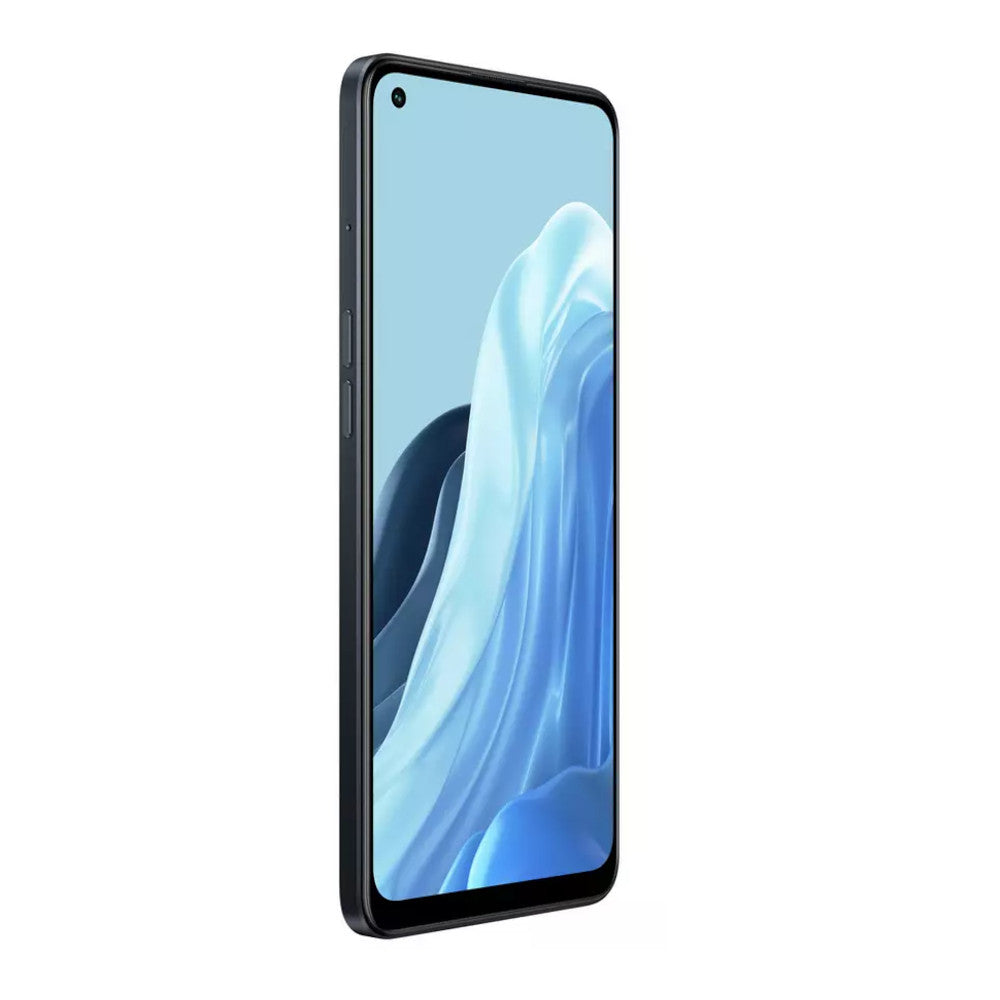 Oppo Reno8 Lite Cosmic Black front angle